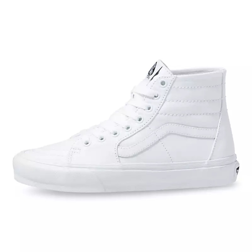 White high top vans- canvas, women’s 9, men’s 7.5 - Picture 5 of 11